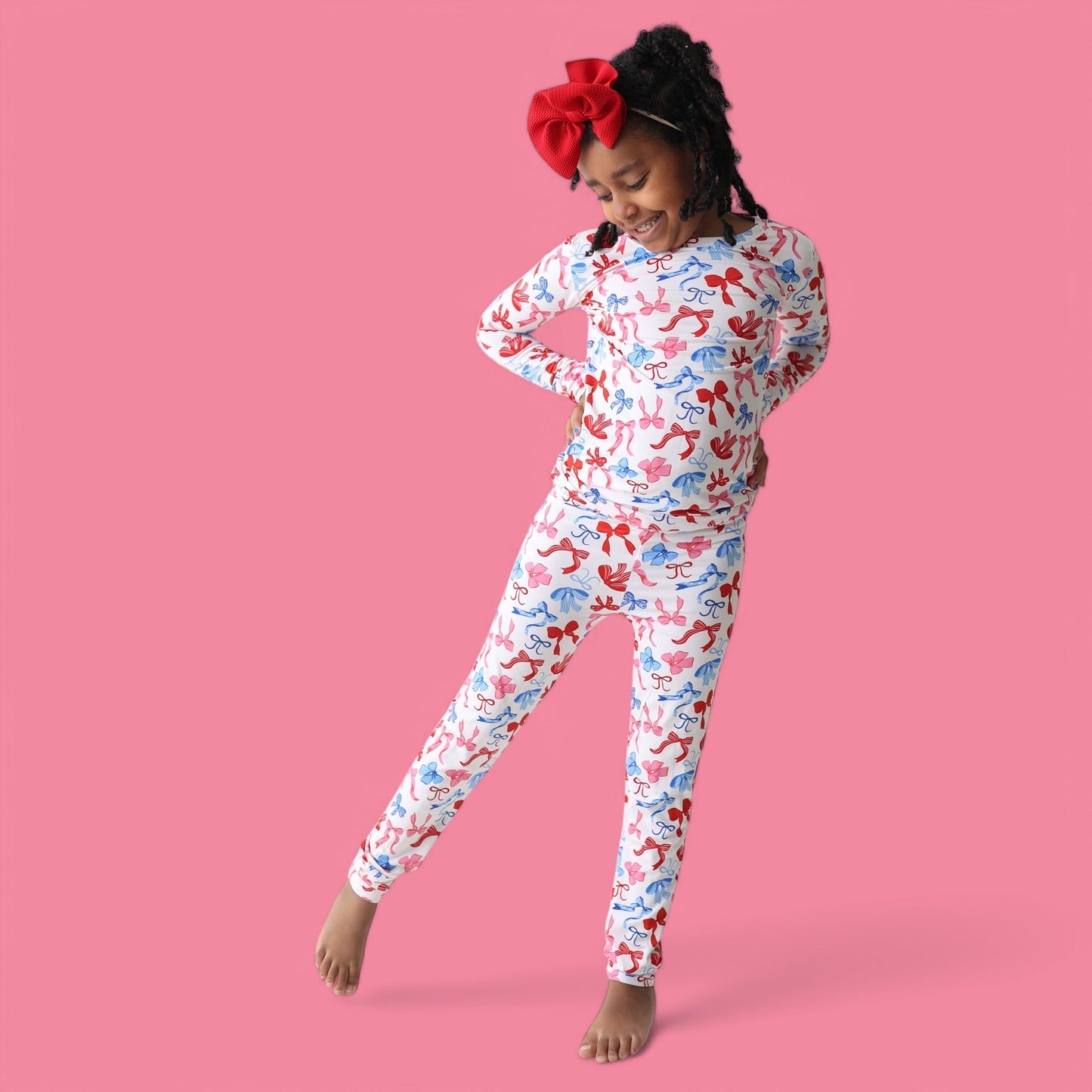 RED, WHITE AND BOWS DREAM SET