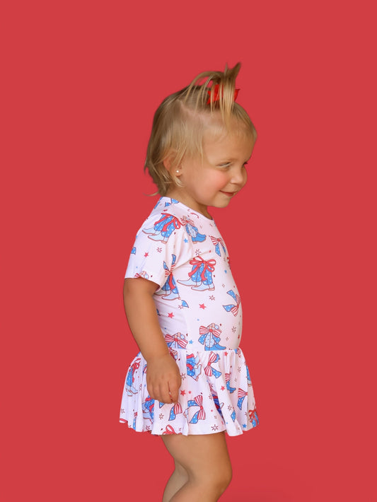 USA BOOTS N' BOWS DREAM BODYSUIT DRESS
