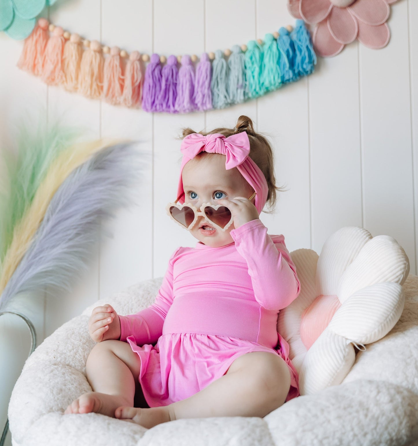 PETAL PINK DREAM BODYSUIT DRESS