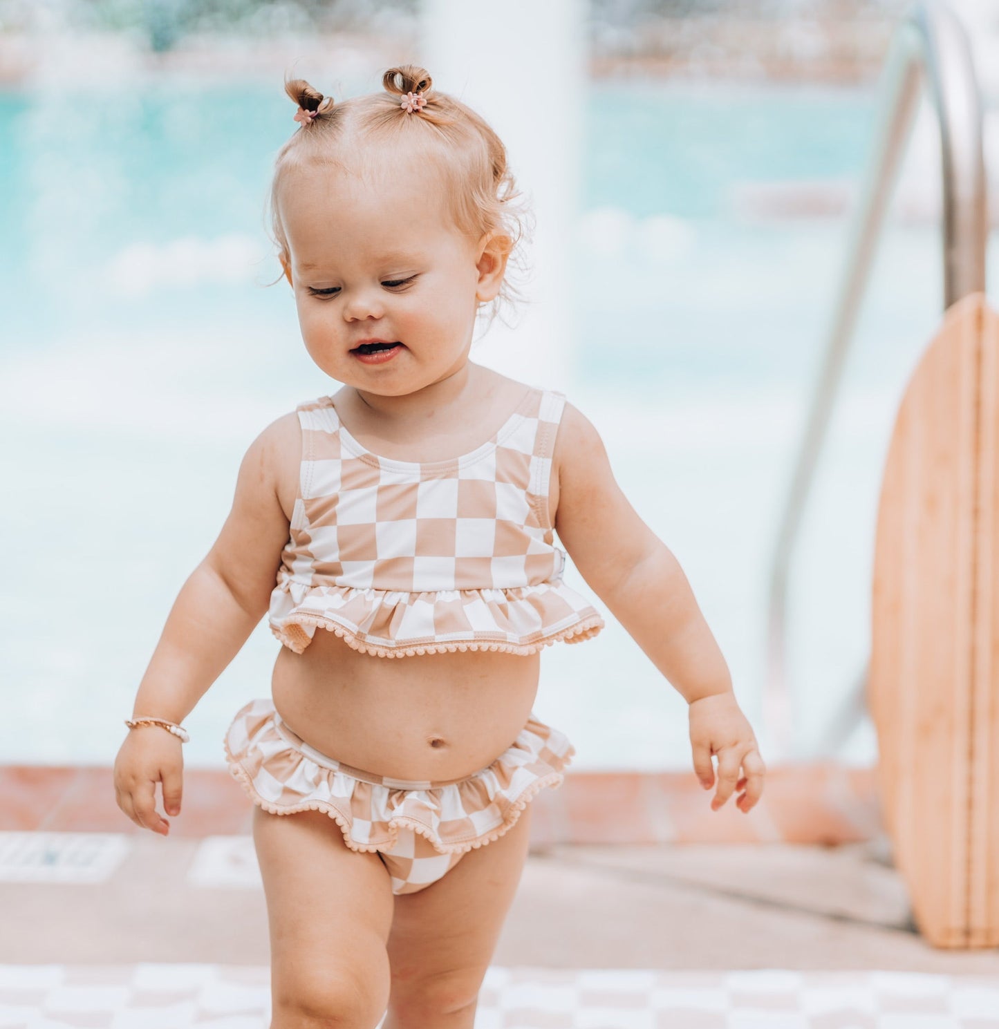 SANDY CHECKERS DREAM TANKINI TWO PIECE SWIM SUIT