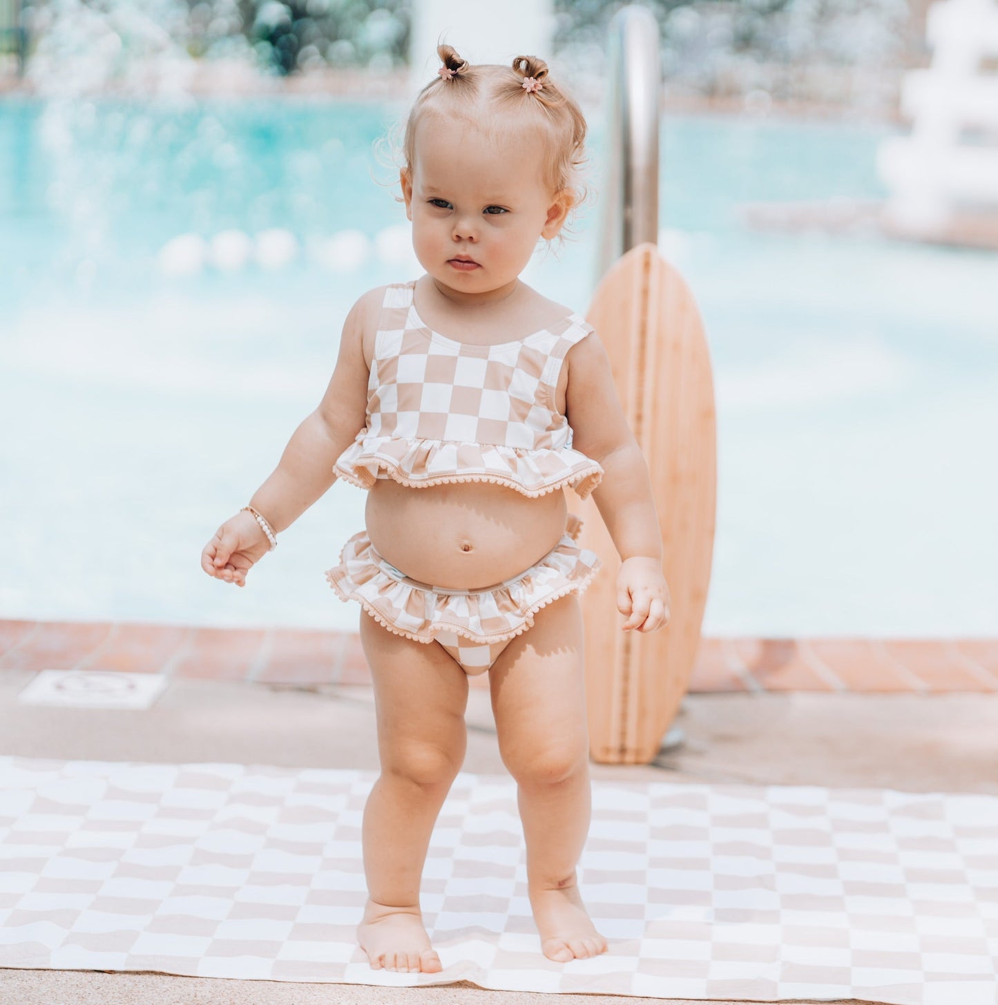 SANDY CHECKERS DREAM TANKINI TWO PIECE SWIM SUIT