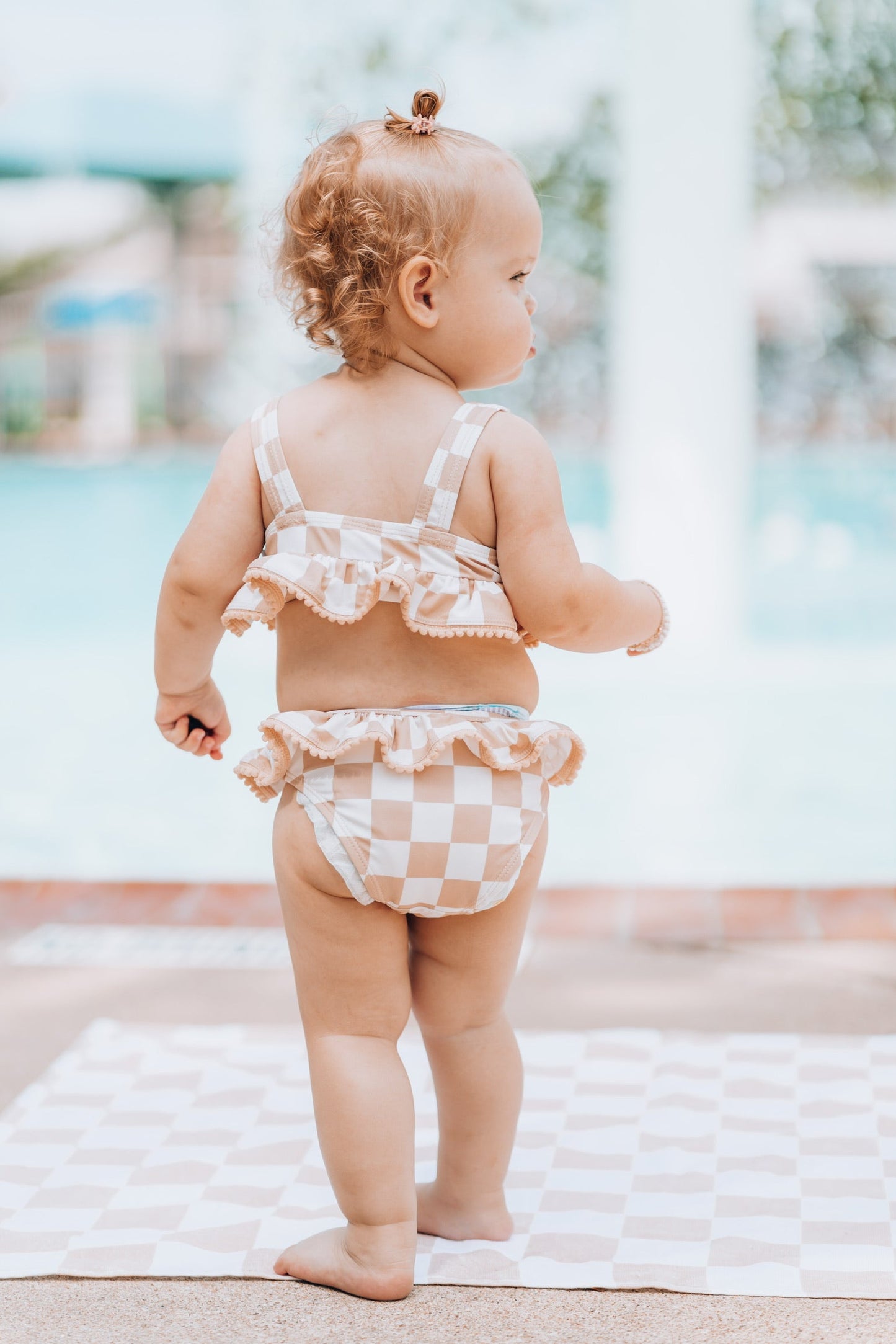 SANDY CHECKERS DREAM TANKINI TWO PIECE SWIM SUIT