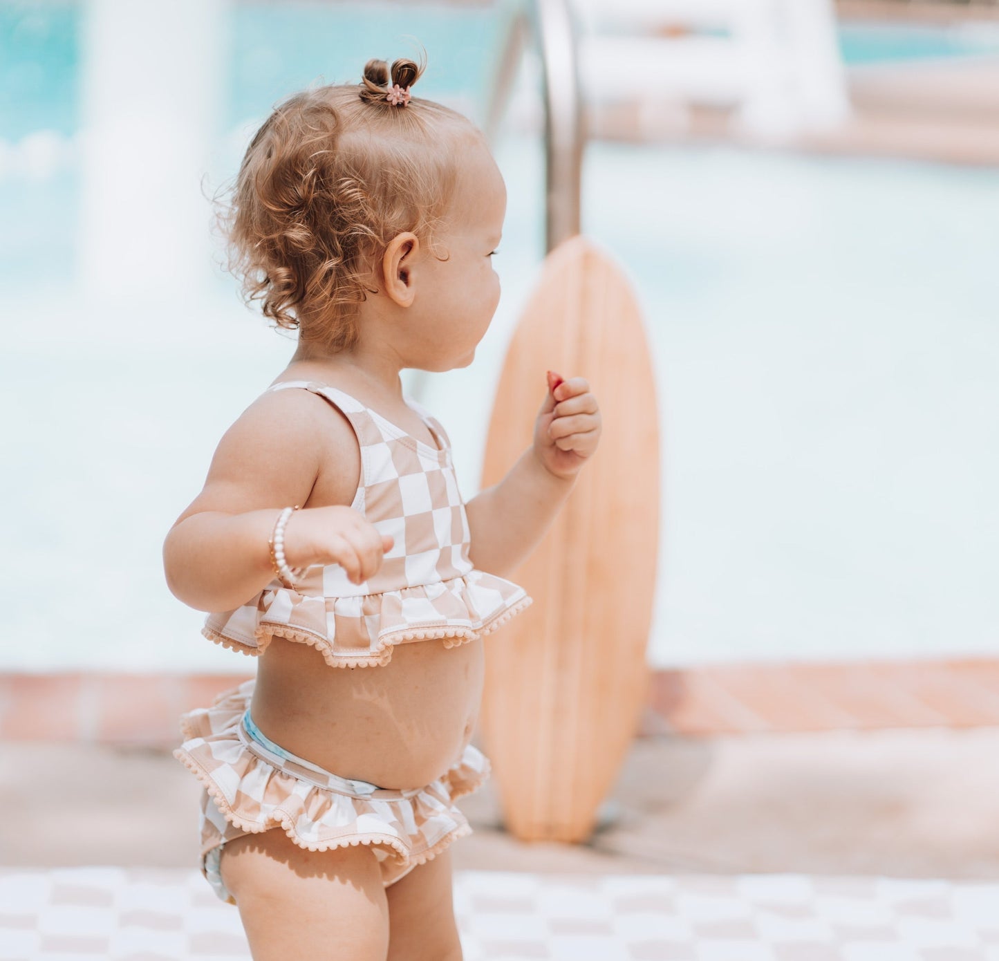 SANDY CHECKERS DREAM TANKINI TWO PIECE SWIM SUIT