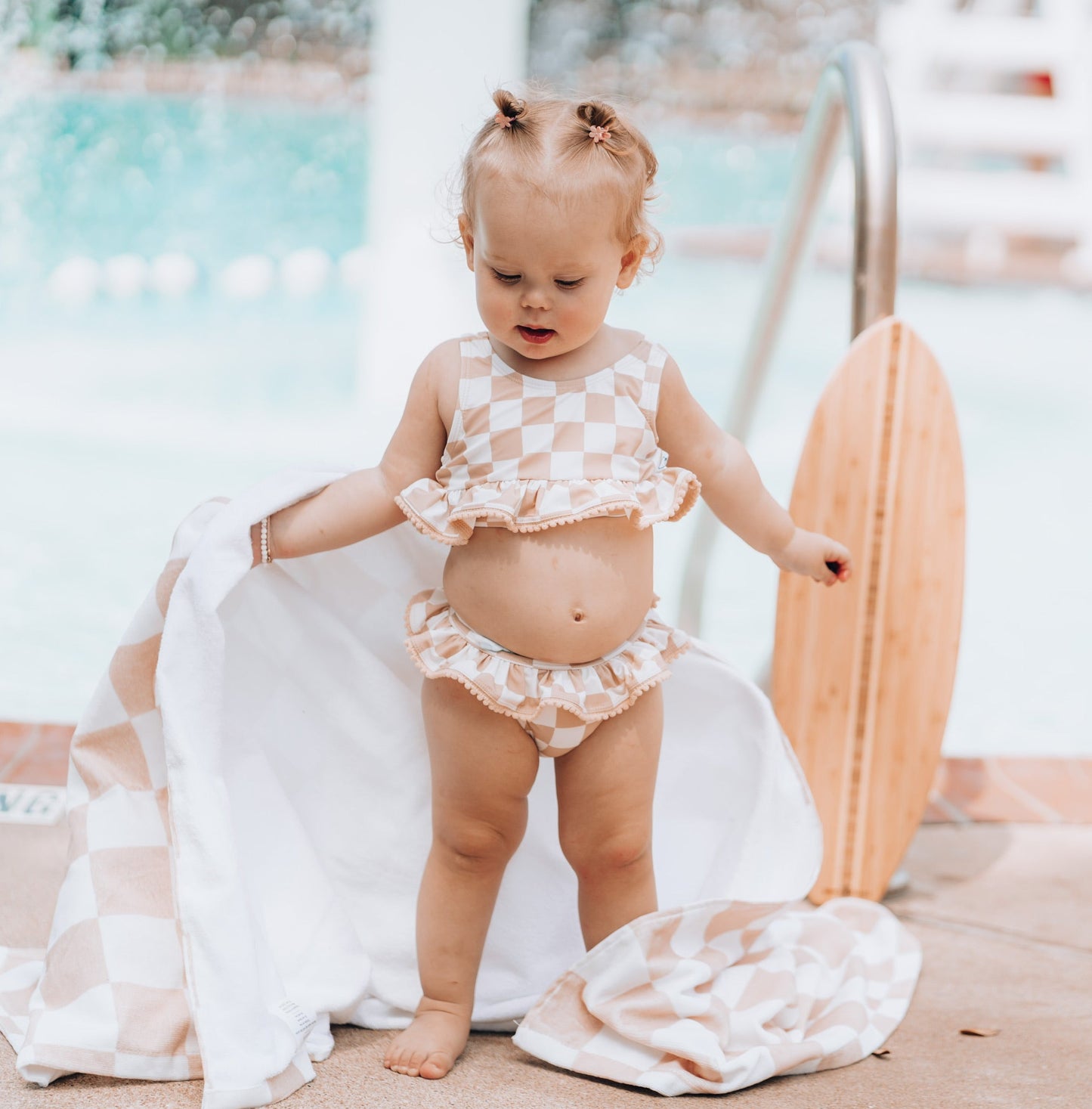 SANDY CHECKERS DREAM TANKINI TWO PIECE SWIM SUIT