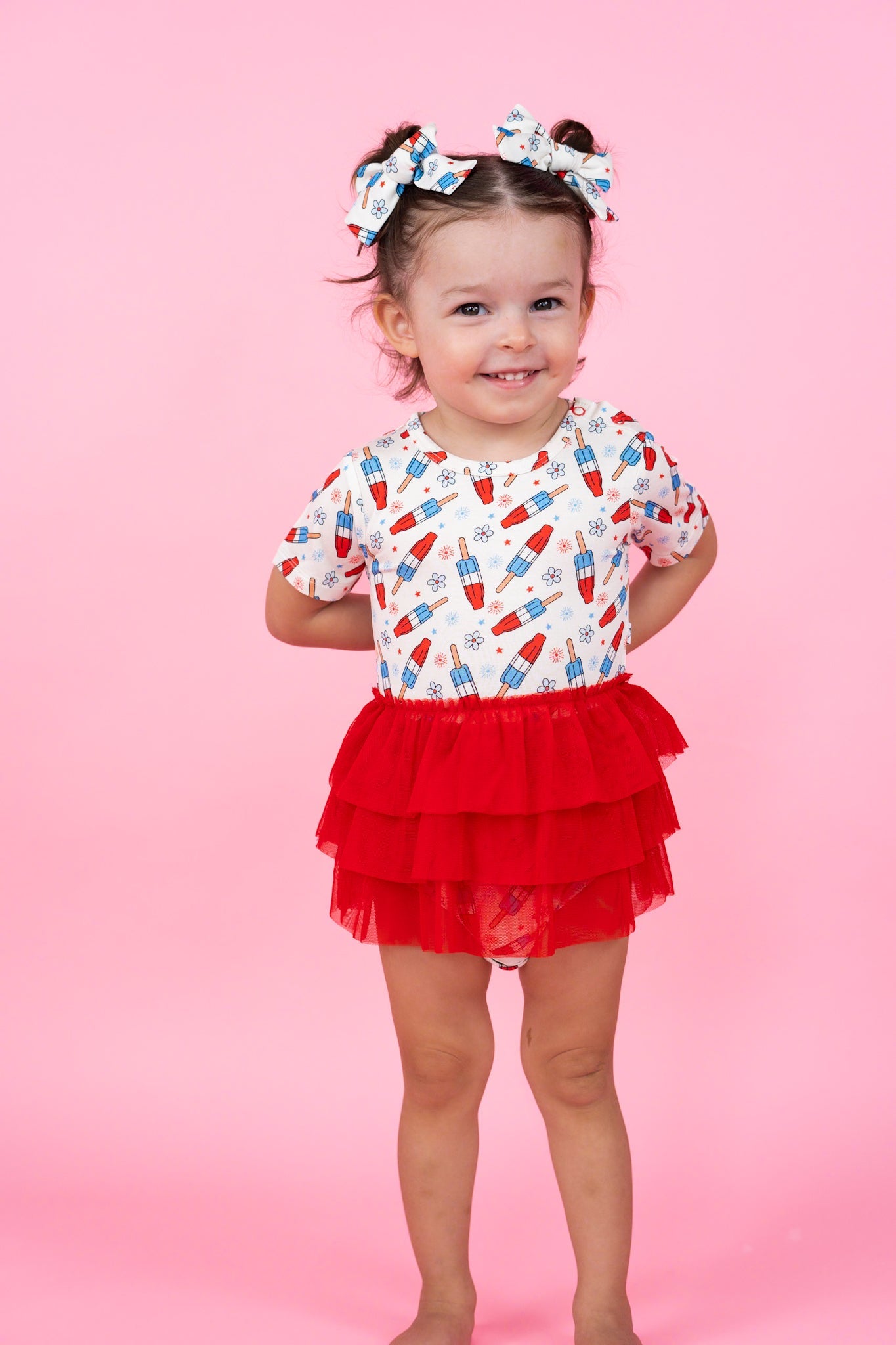 LITTLE MISS FIRECRACKER DREAM TUTU BODYSUIT DRESS