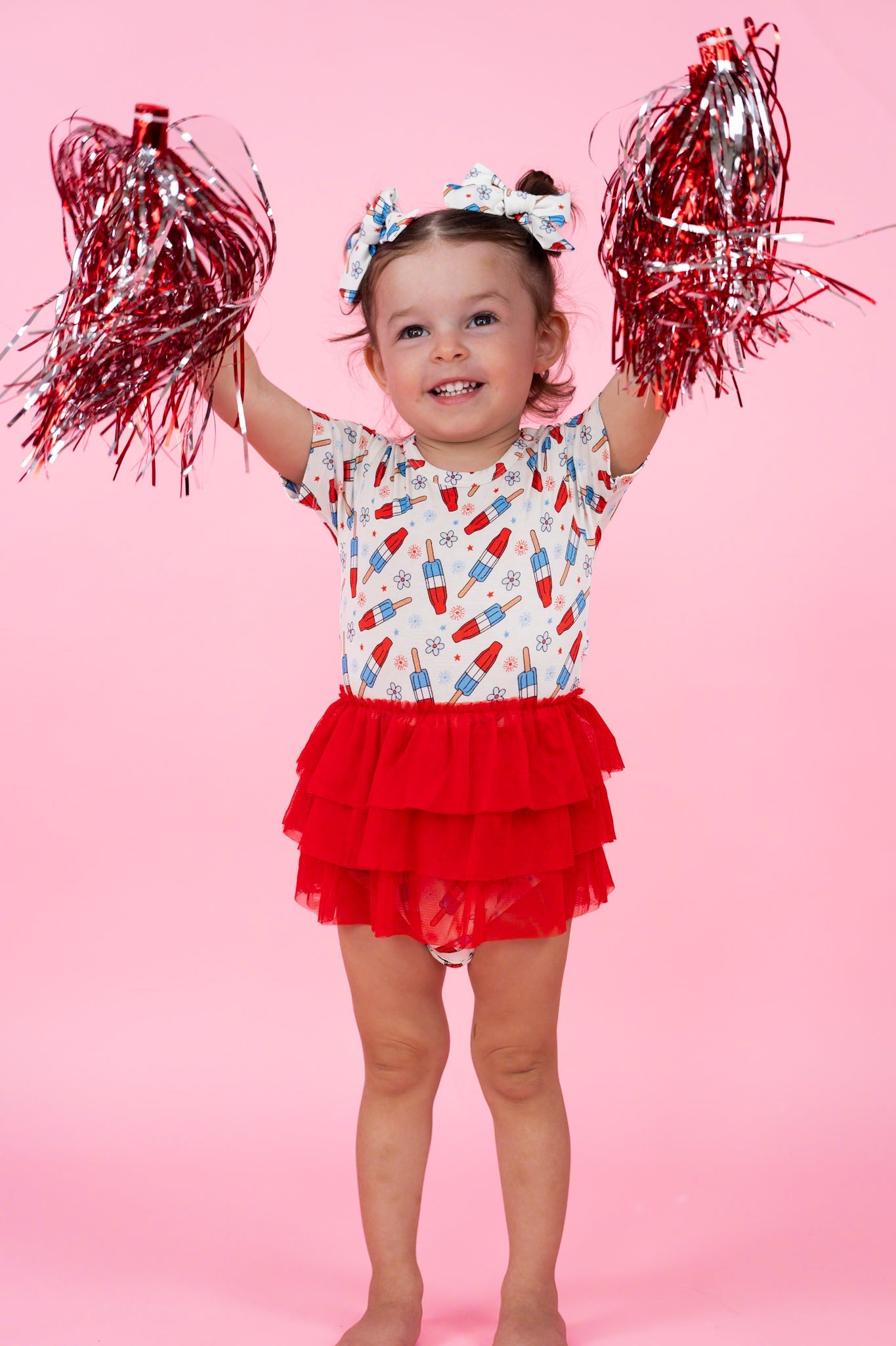 LITTLE MISS FIRECRACKER DREAM TUTU BODYSUIT DRESS