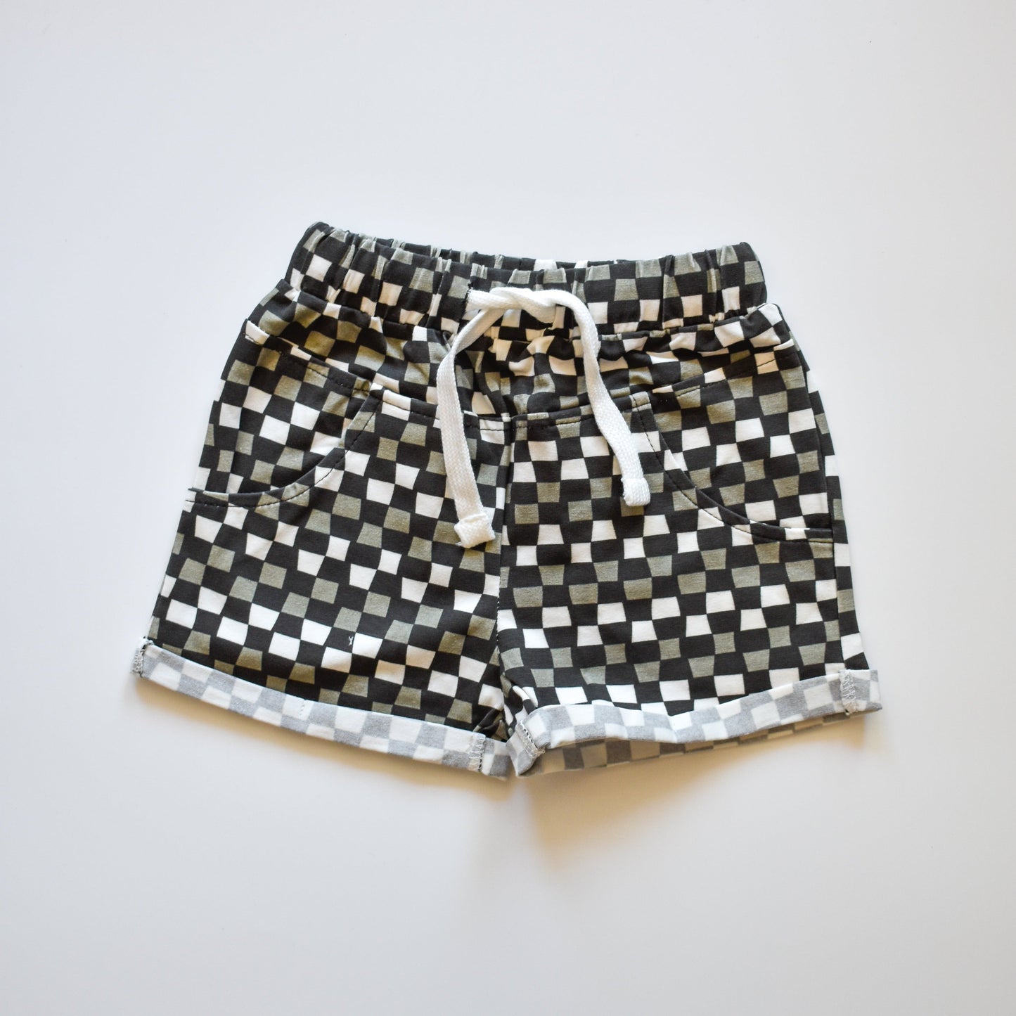 [PRE-ORDER] CHECK 'YA LATER SHORTS - BLACK/GREY
