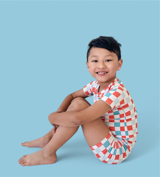 USA CHECKERS DREAM SHORT SET