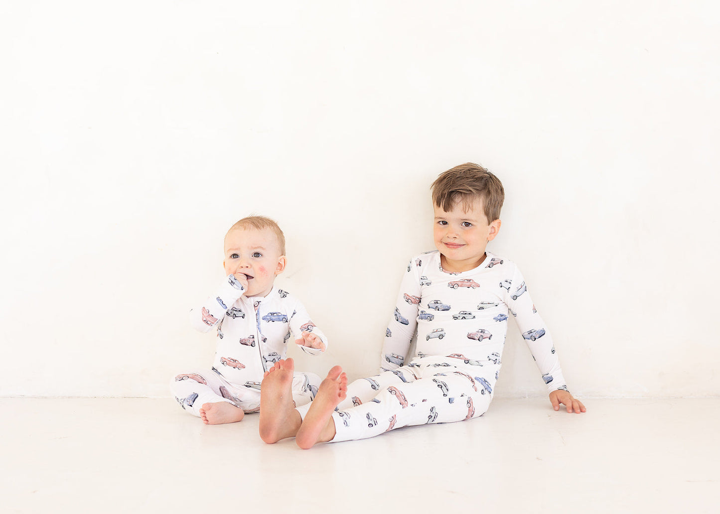 Vintage Cars (Ribbed) | Bamboo Two Piece Pajamas