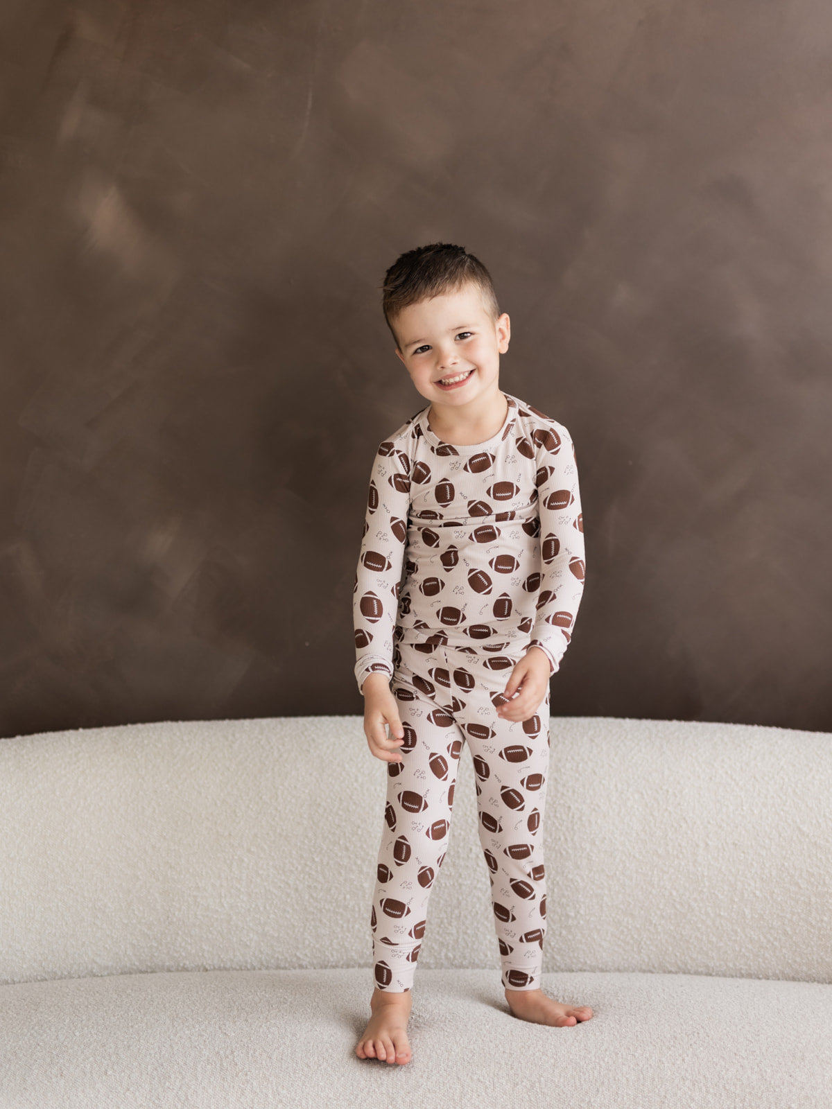 Football (Ribbed) | Two Piece Pajamas