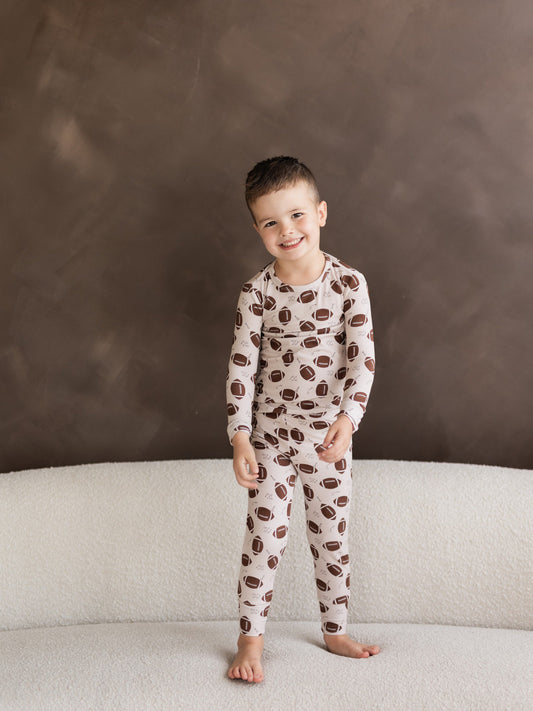Football (Ribbed) | Two Piece Pajamas