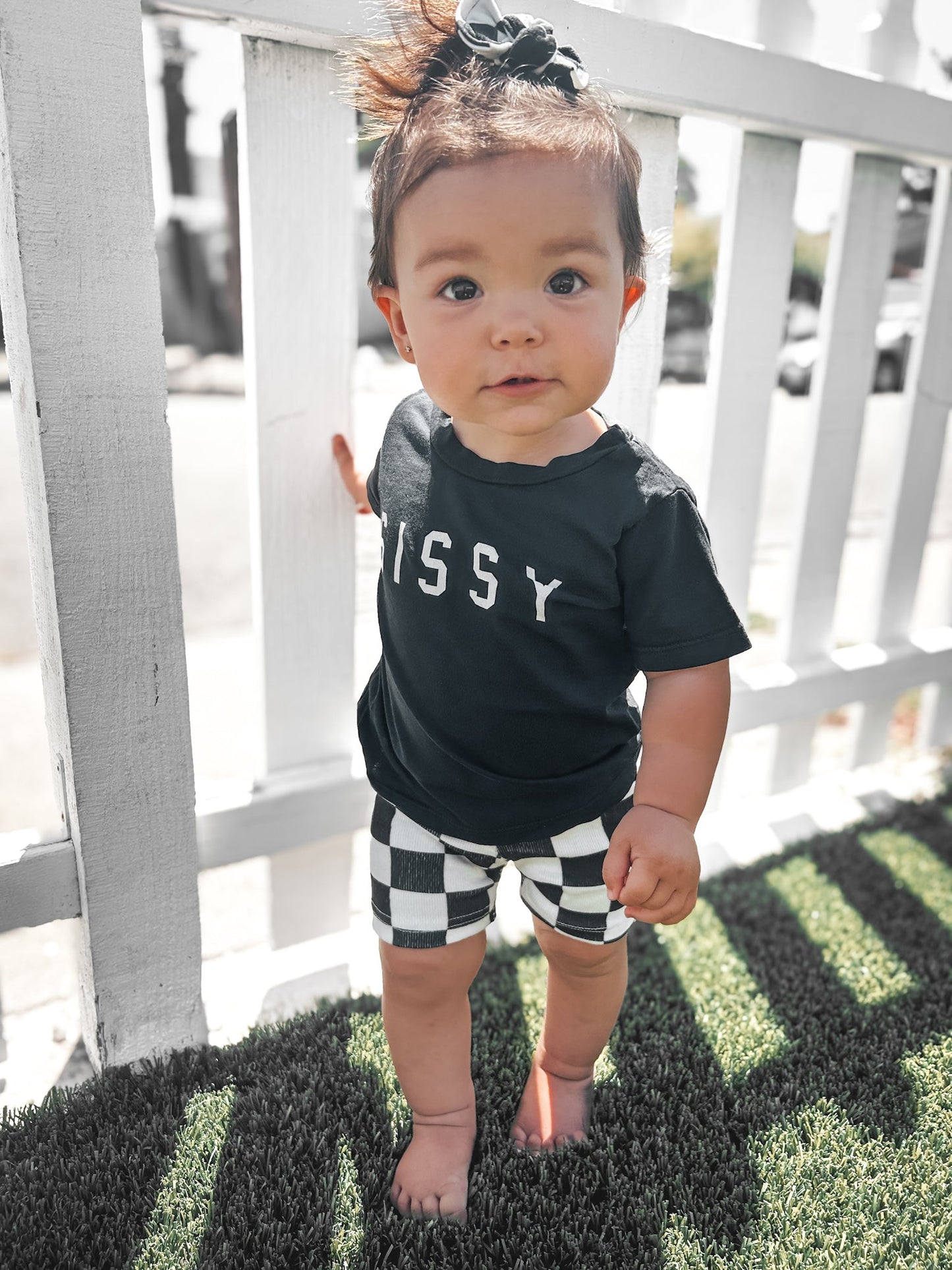 CHECKERED • BIKE SHORTS