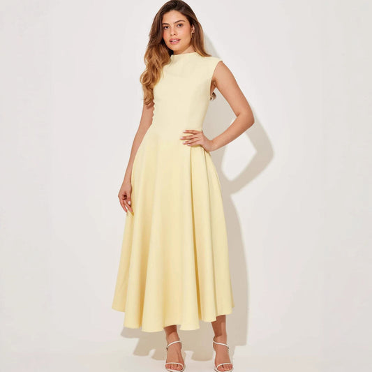Yella High-Waist A-Line Dress