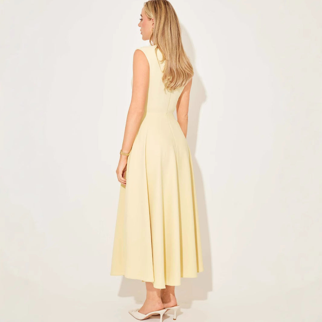 Yella High-Waist A-Line Dress