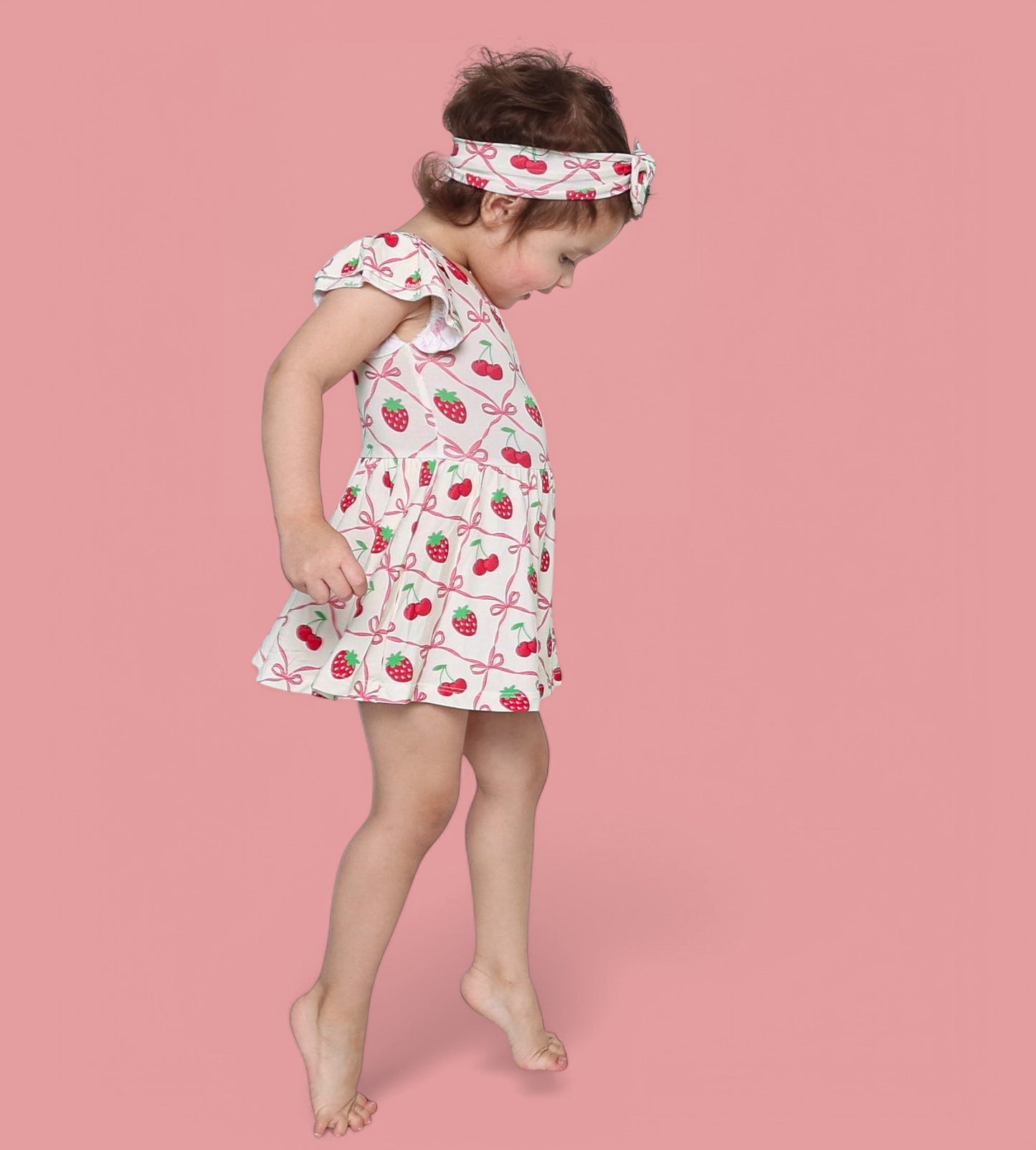 CHERRY BOW BERRY DREAM BODYSUIT DRESS