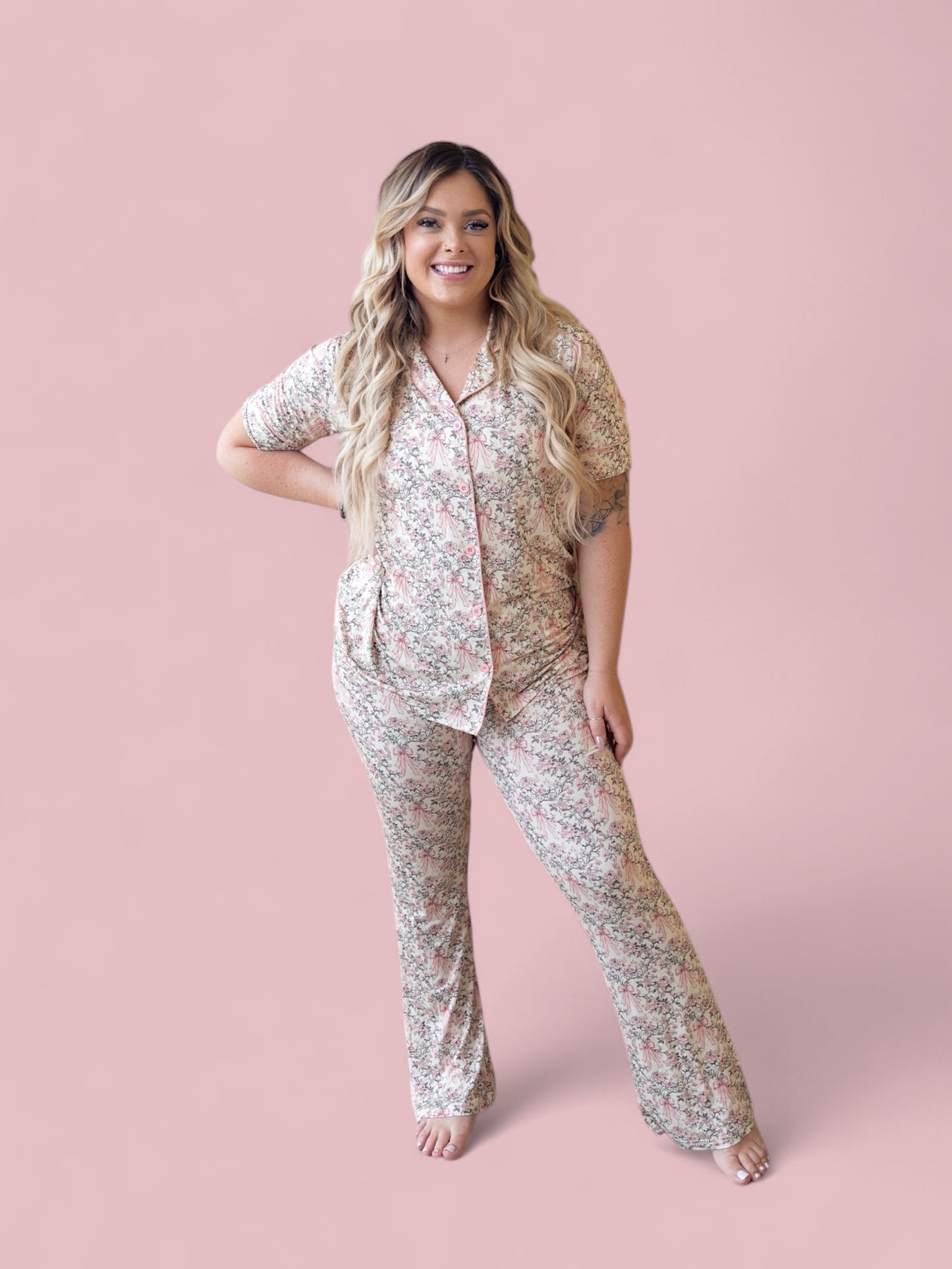 VICTORIAN BLOOM WOMEN’S RELAXED FLARE DREAM SET