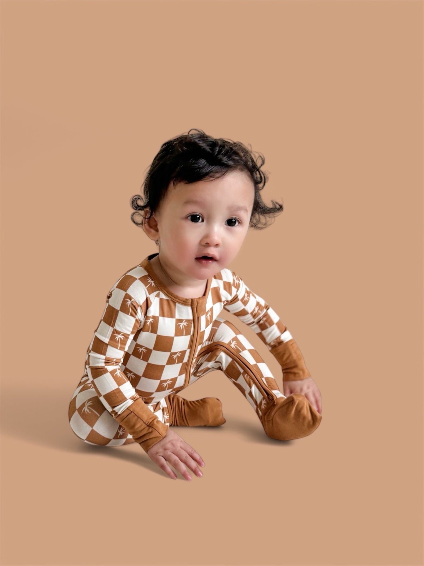 EXCLUSIVE SANDY BEACH CHECKERS DREAM ROMPER