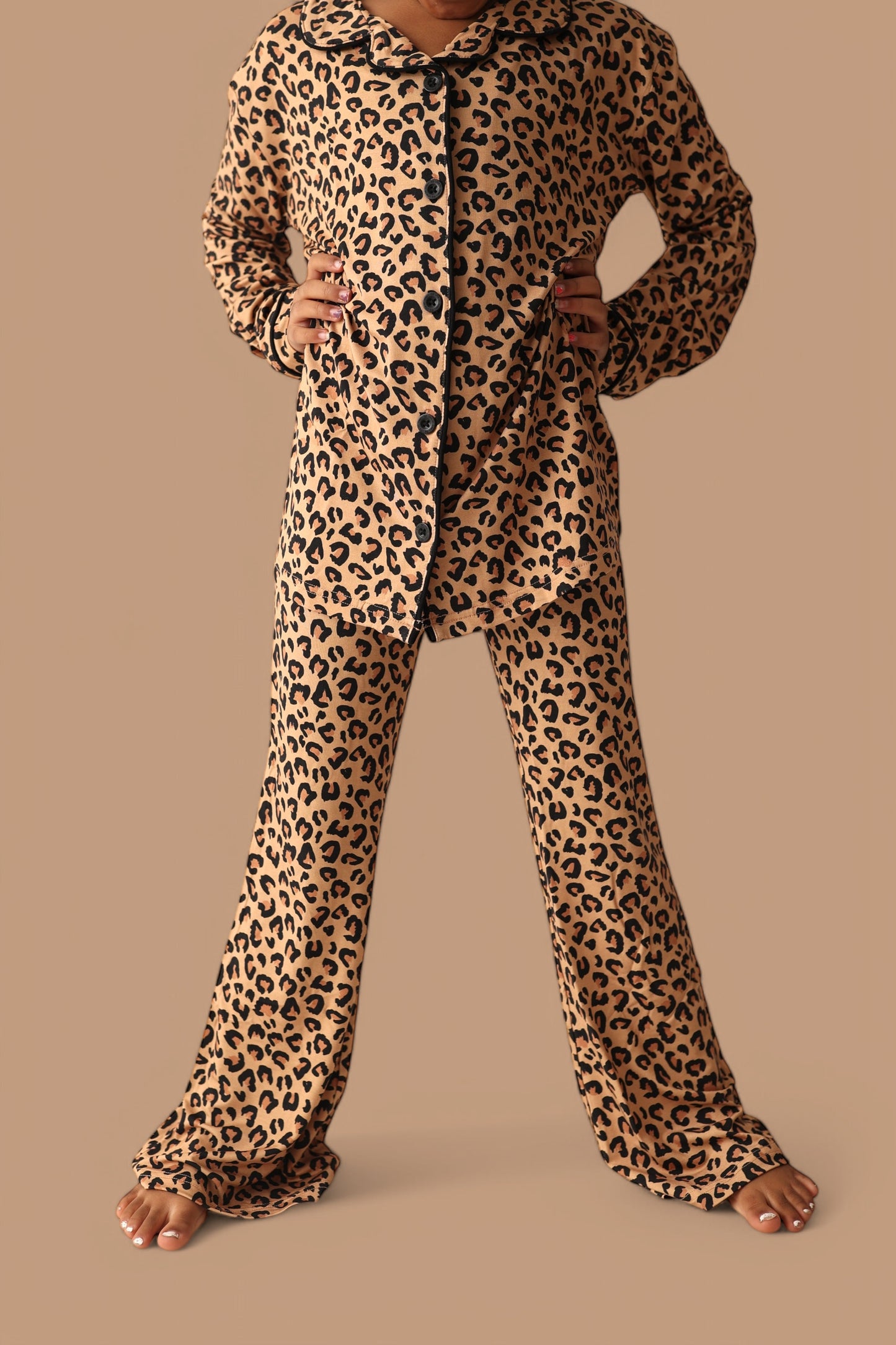 LEOPARD DREAM GIRL'S FLARE SET