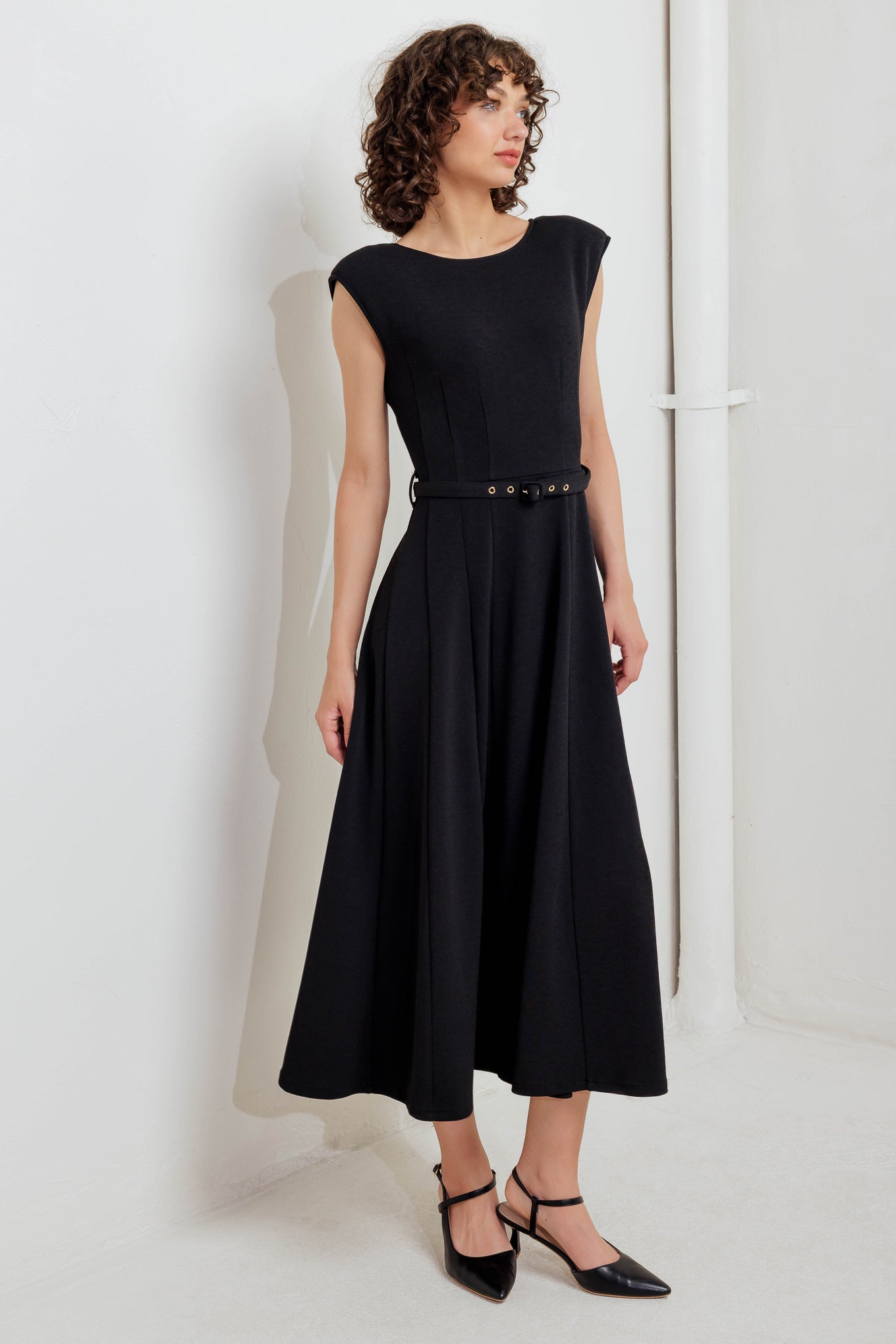 knee length dresses for ladies Shop Elegant Off-Shoulder Midi Dress main image 0