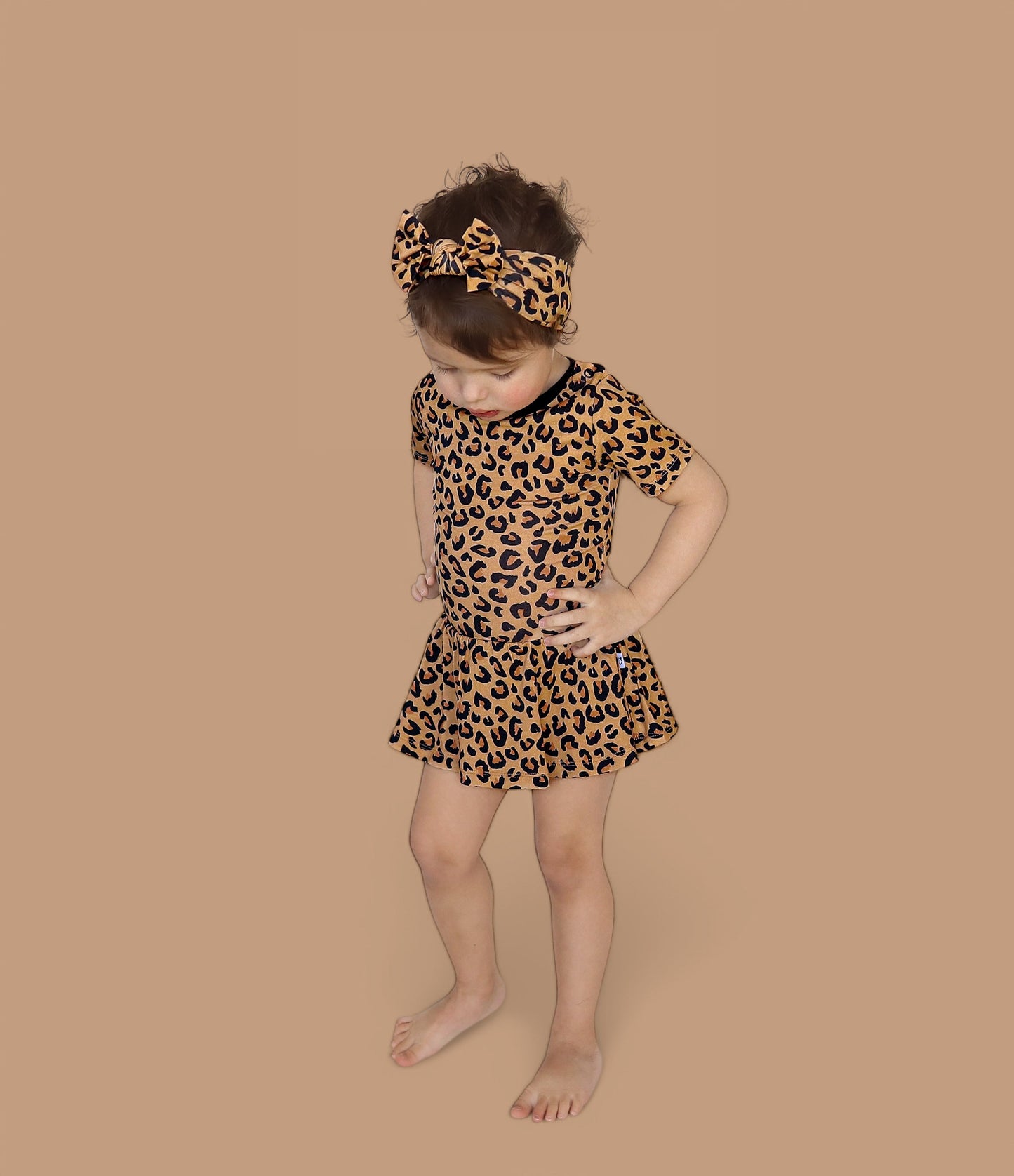 LEOPARD DREAM BODYSUIT DRESS