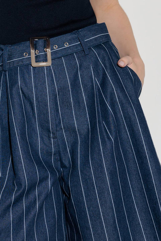 HOLD JOY IN INDIGO WOVEN PANTS