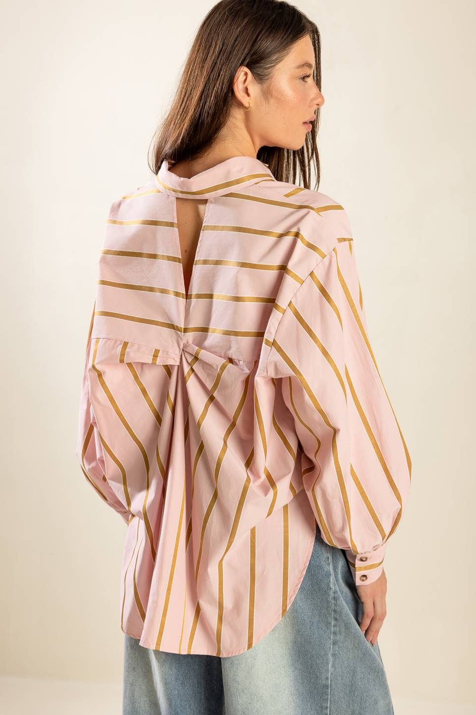 WHERE I'LL BE OVERSIZE WOVEN TOP