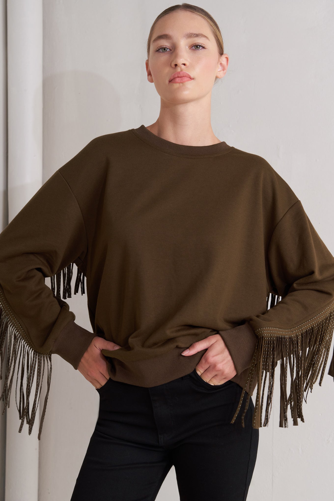FRINGE CITY PULLOVER KNIT TOP