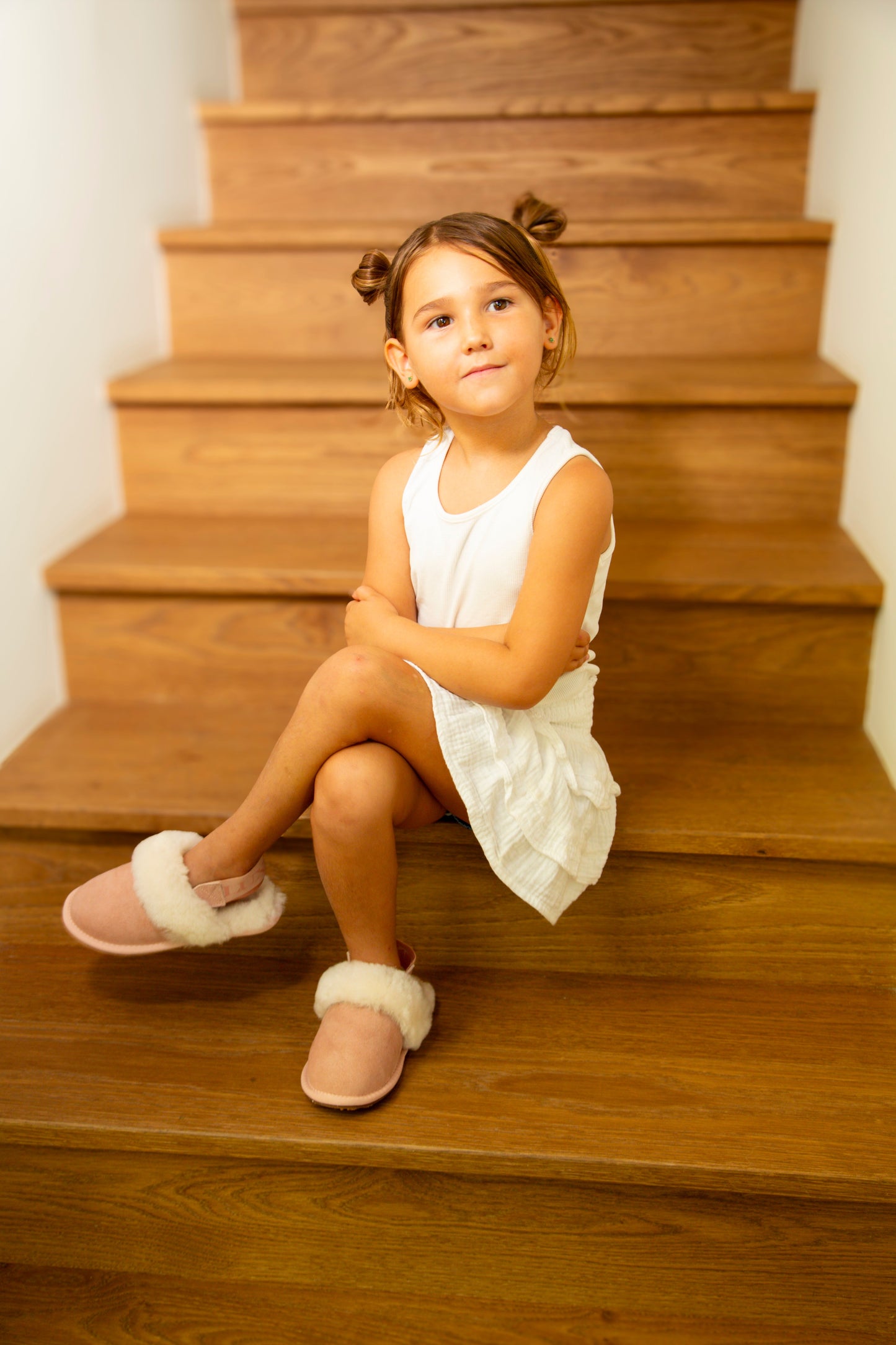 KIDS SLINGBACK MULE ICE GRAY (ELASTIC)