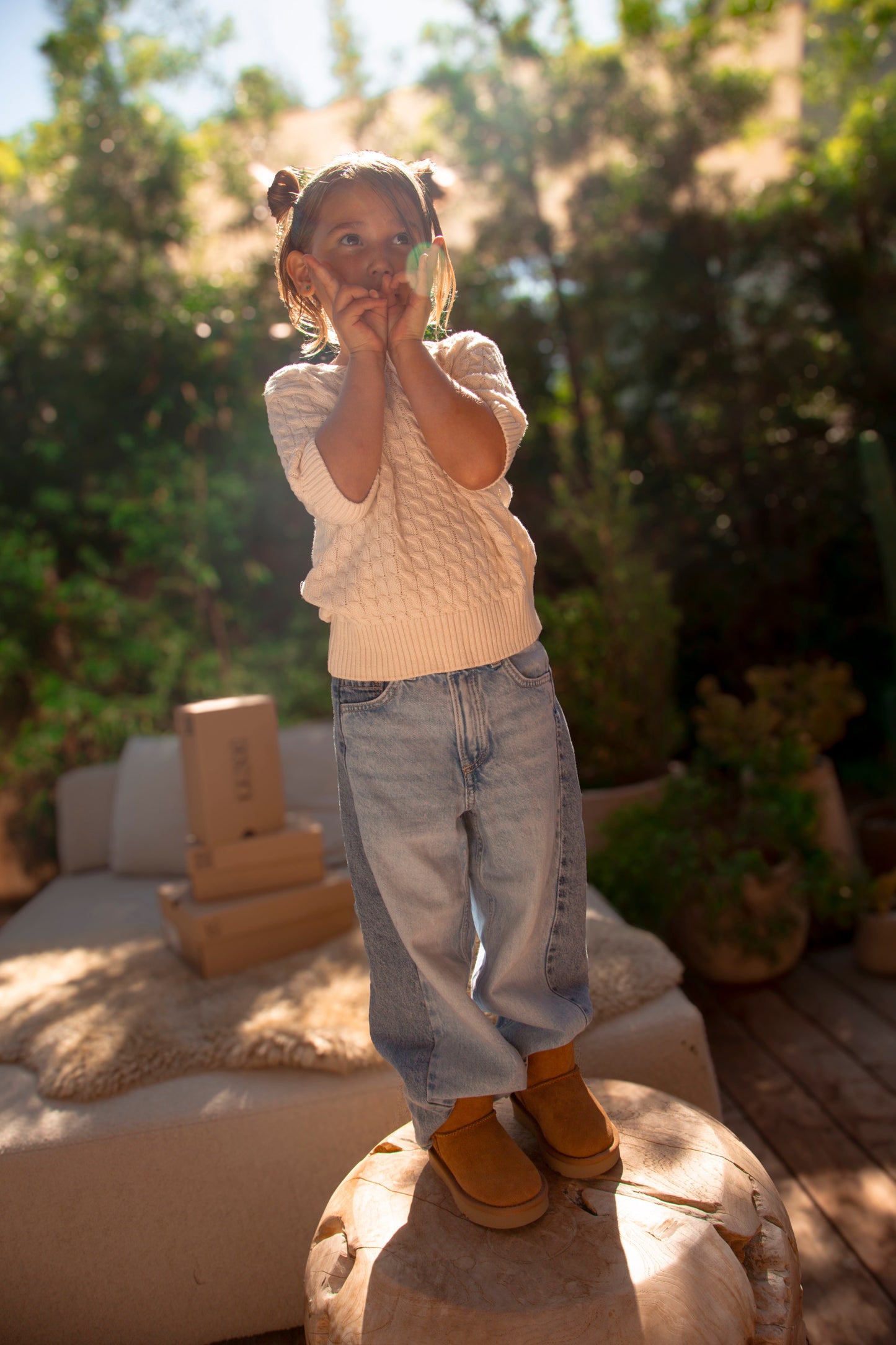 KIDS COSY X SHORT CHESTNUT