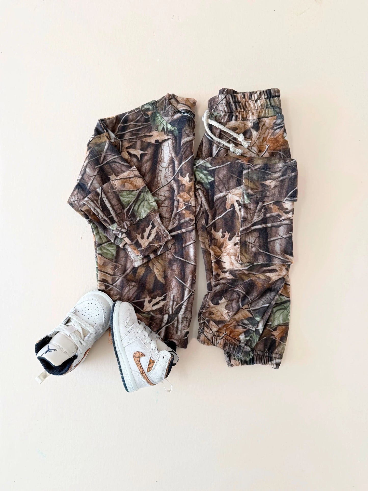 Cargo Jogger Set | Brown Camo
