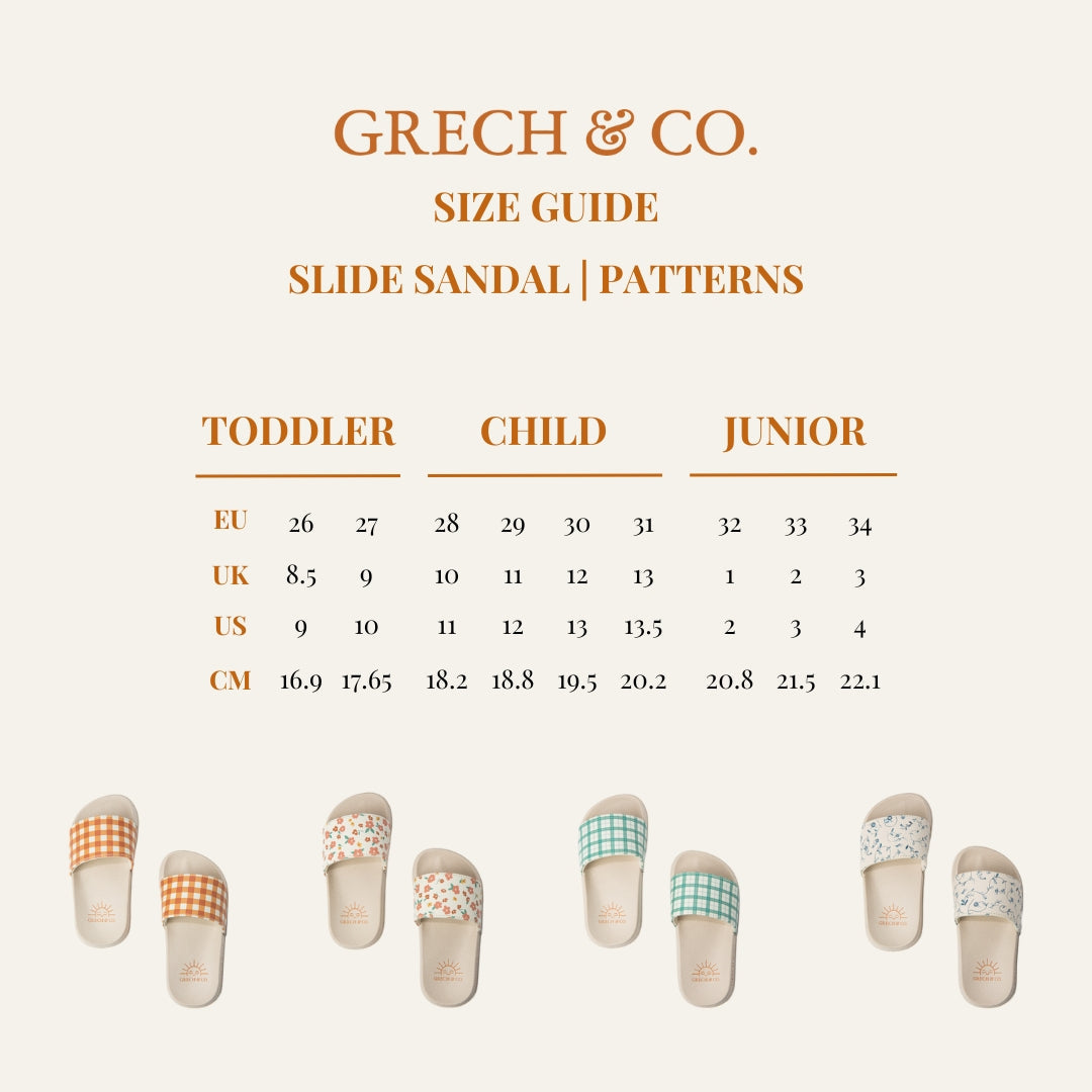Slide Sandal | Fern Plaid