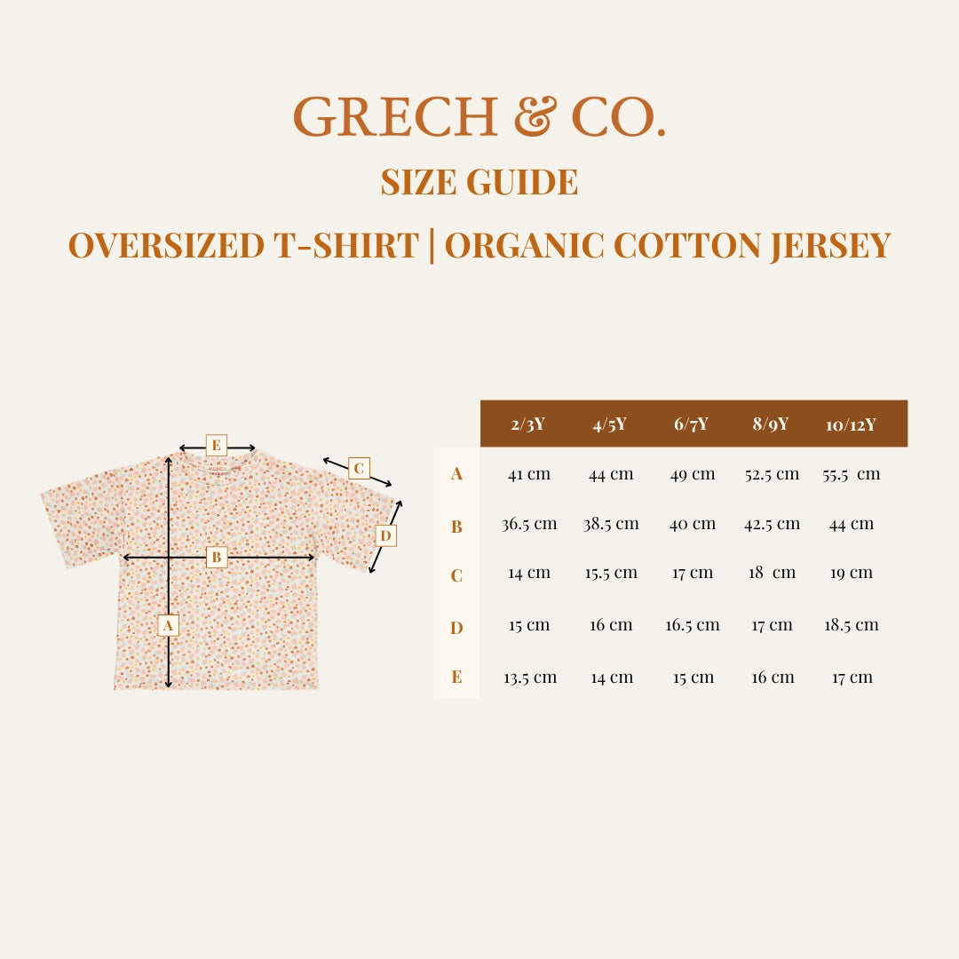 Oversized T-Shirt | Organic Cotton Jersey - Fern Plaid