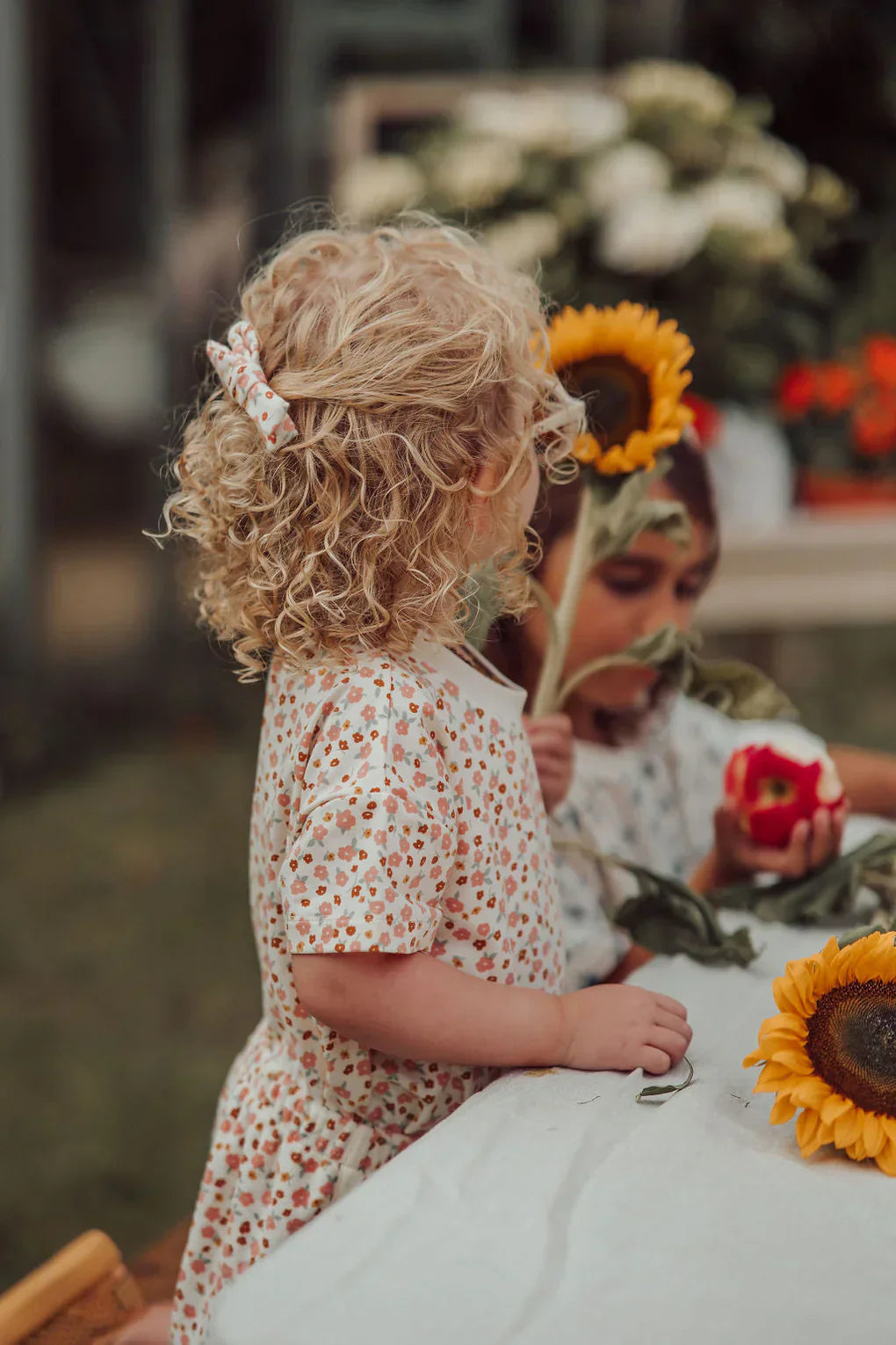 Oversized T-Shirt | Organic Cotton Jersey - Sunset Meadow