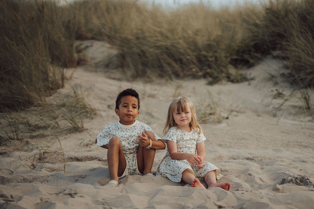 Sweetheart Twirl Dress | Organic Cotton Jersey - Scandi Floral