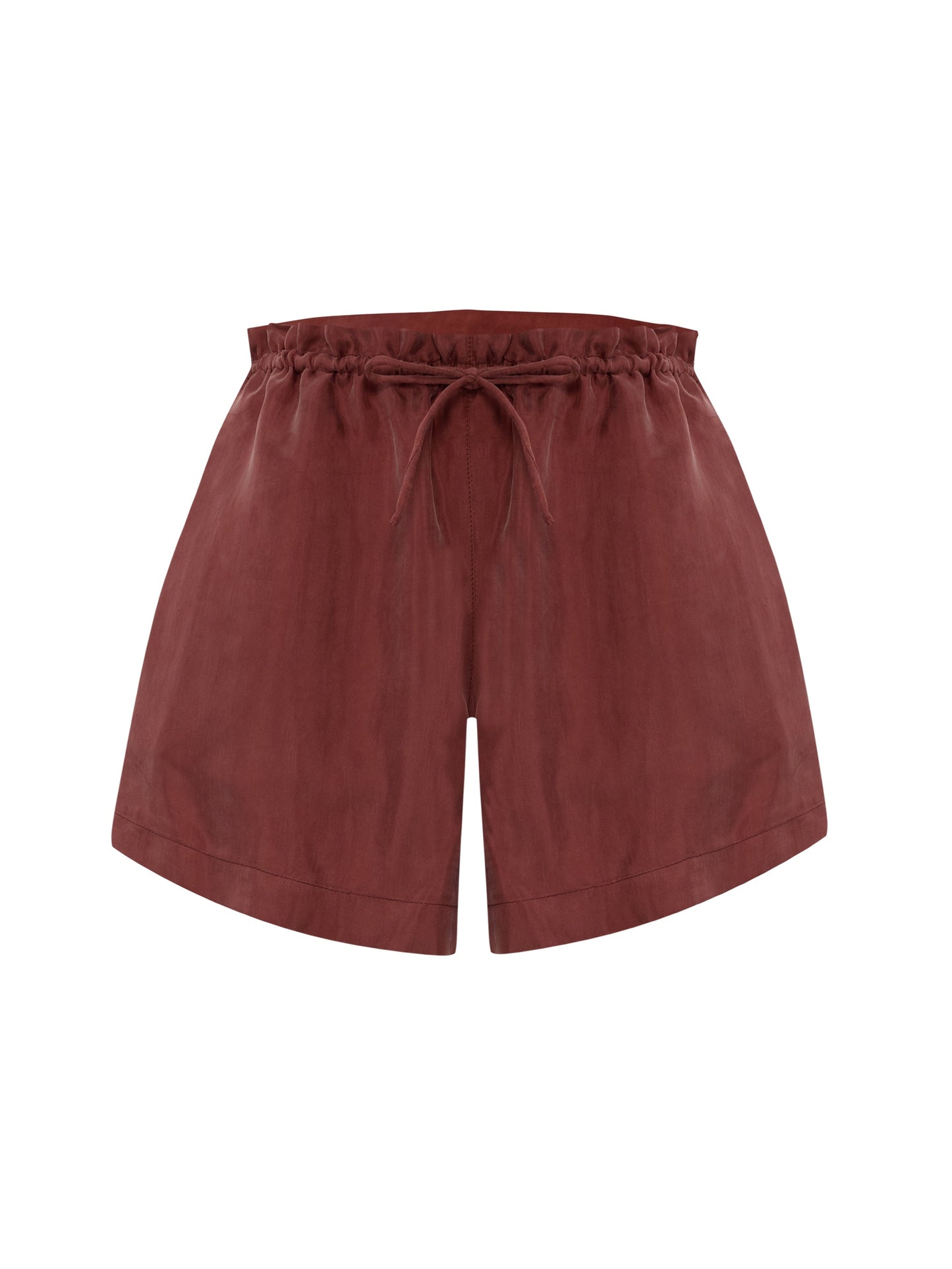 Lucid Flow Tie Shorts - Burgundy