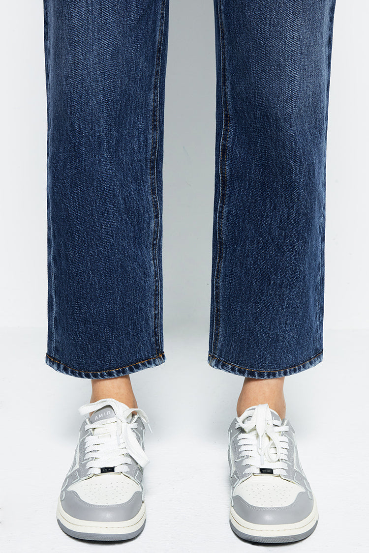 Manhattan High Rise Straight Ankle Jeans