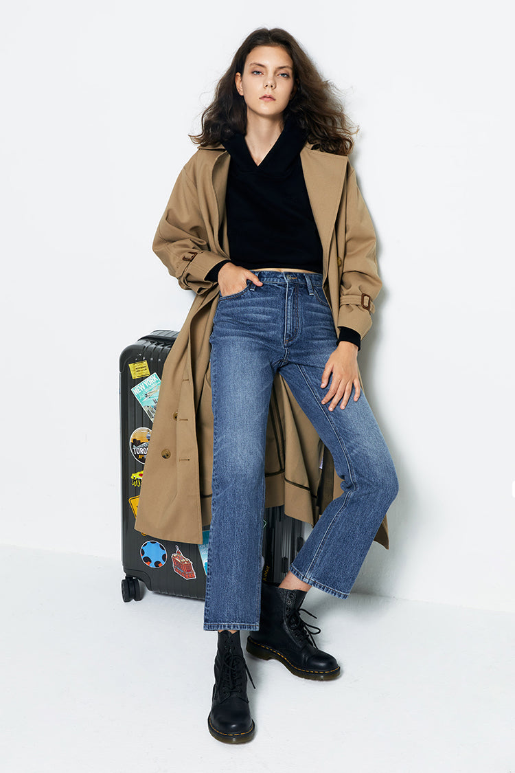 Activity Grrrl High Rise Kick Crop Jeans