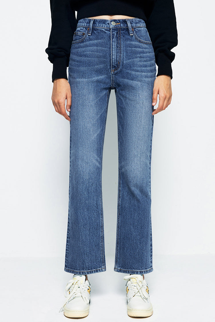 Activity Grrrl High Rise Kick Crop Jeans