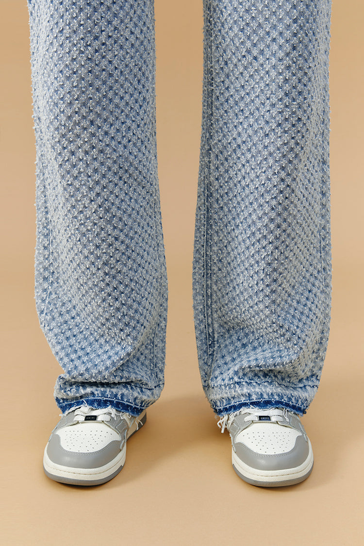 Coney Island Whitefish Tweed Wide Jeans