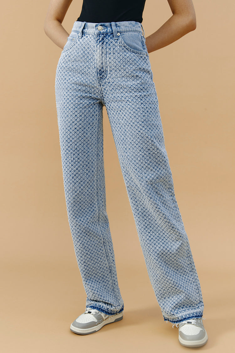 Coney Island Whitefish Tweed Wide Jeans