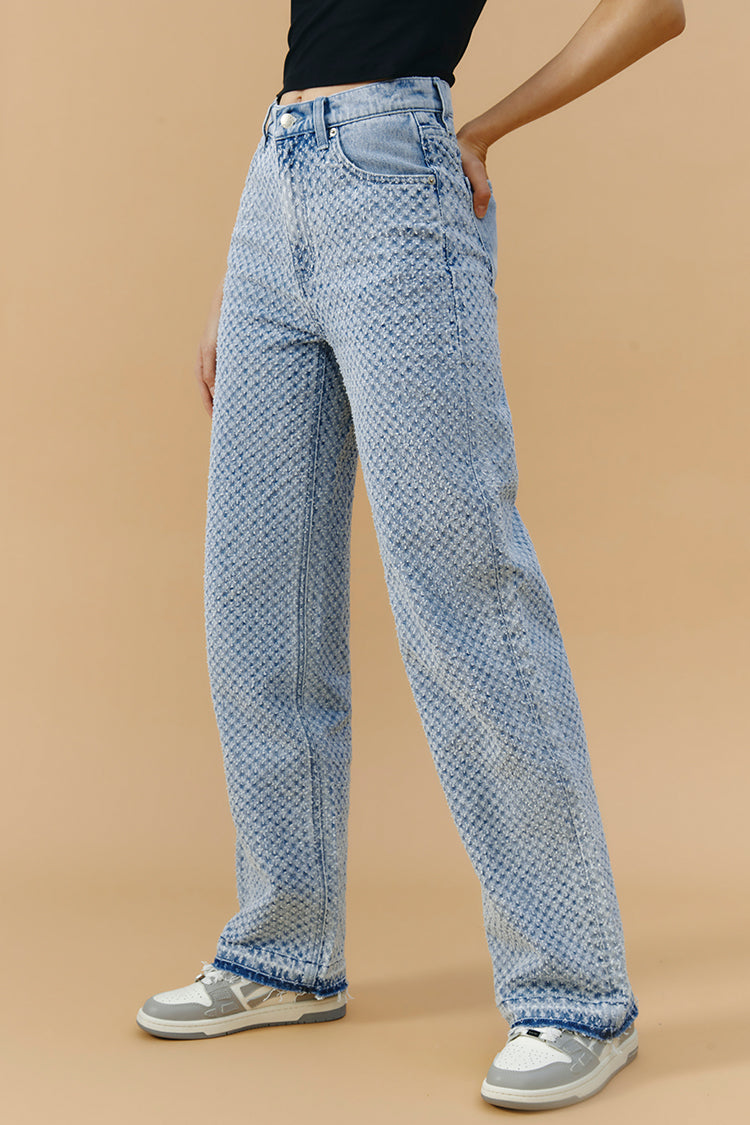 Coney Island Whitefish Tweed Wide Jeans