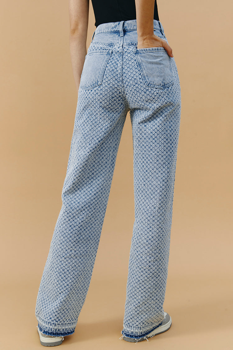 Coney Island Whitefish Tweed Wide Jeans