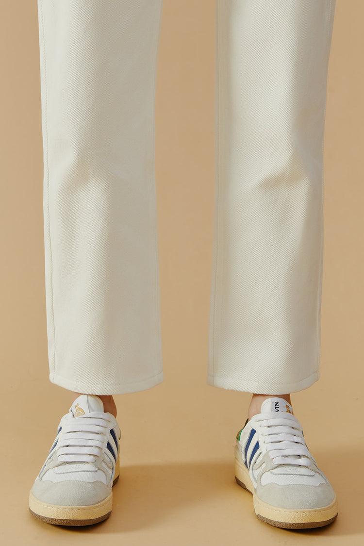 Manhattan High Rise Straight Ankle Jeans