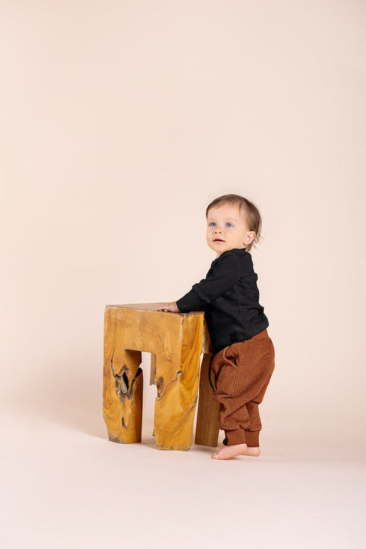 Kids Corduroy Joggers - Rust