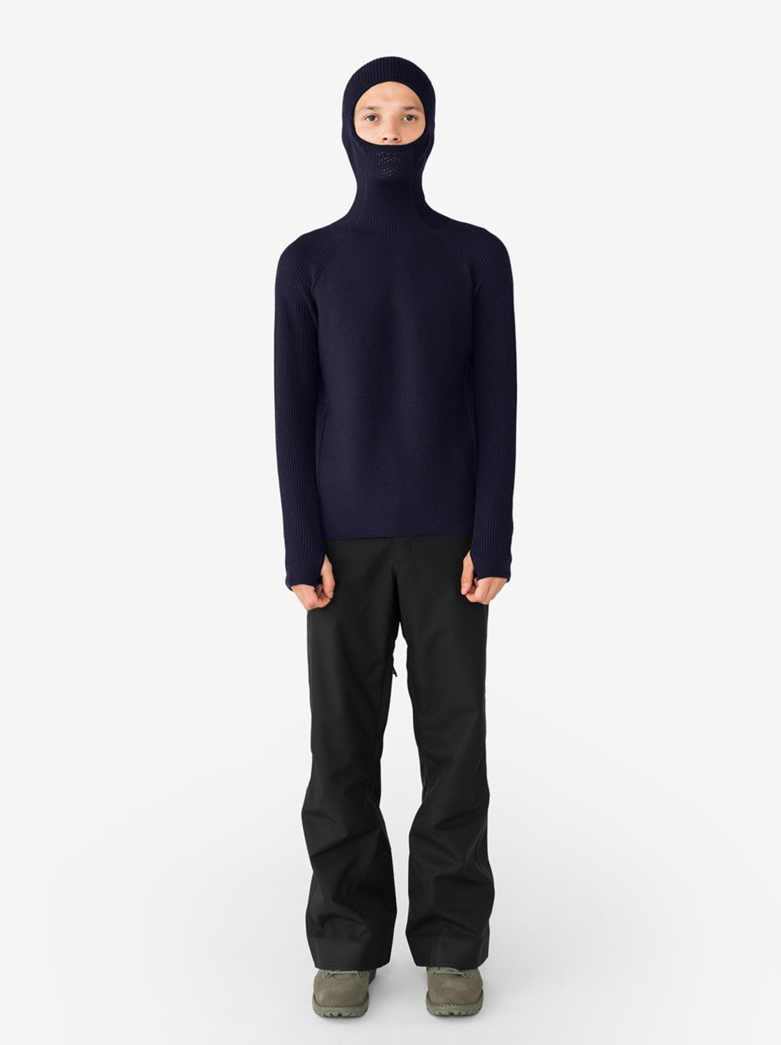 Balaclava Sweater - Carbon Blue