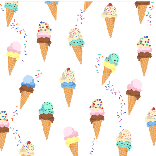 Cape Cod Ice Cream Zippered Romper