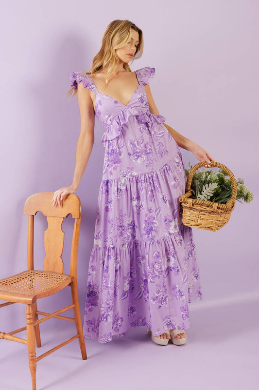 WINDSWEPT WISHES WOVEN MAXI DRESS