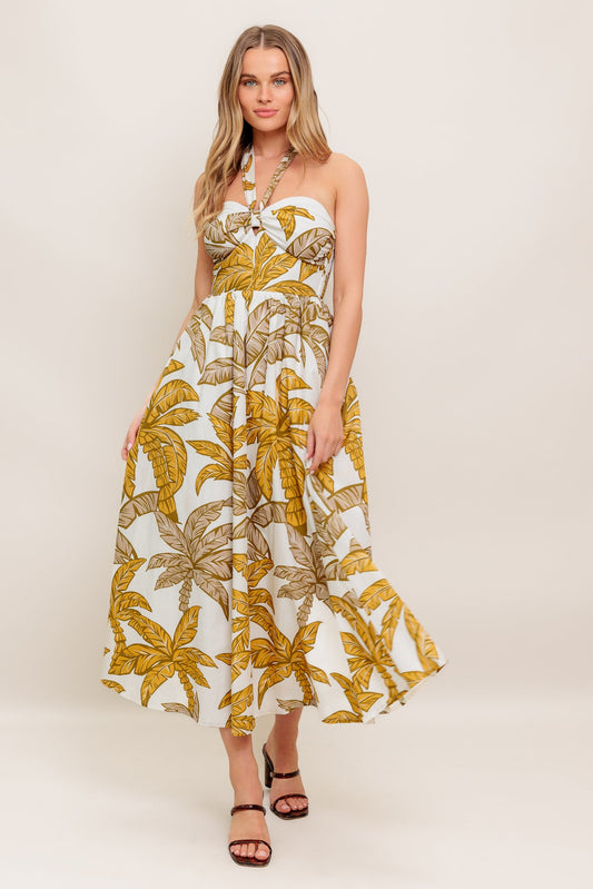PETITE LOVE WOVEN MIDI DRESS