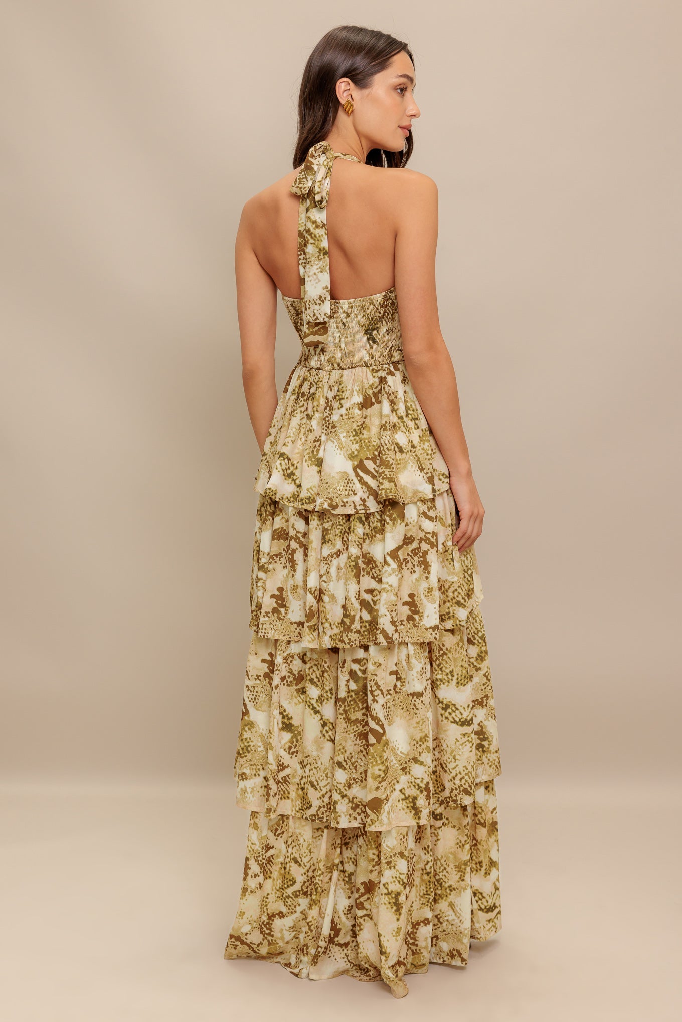 SUNSET BOTANICAL WOVEN MAXI DRESS
