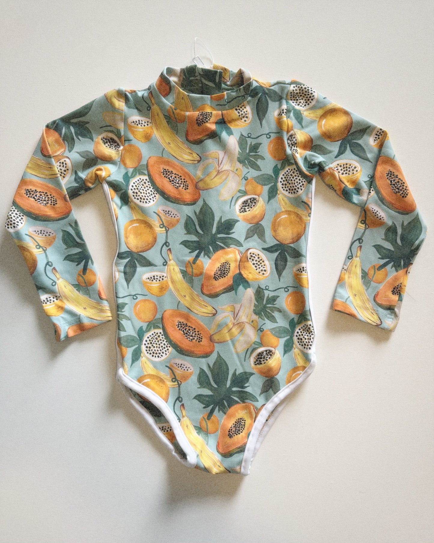 Lola One Piece Kids Swimsuit - Papaya